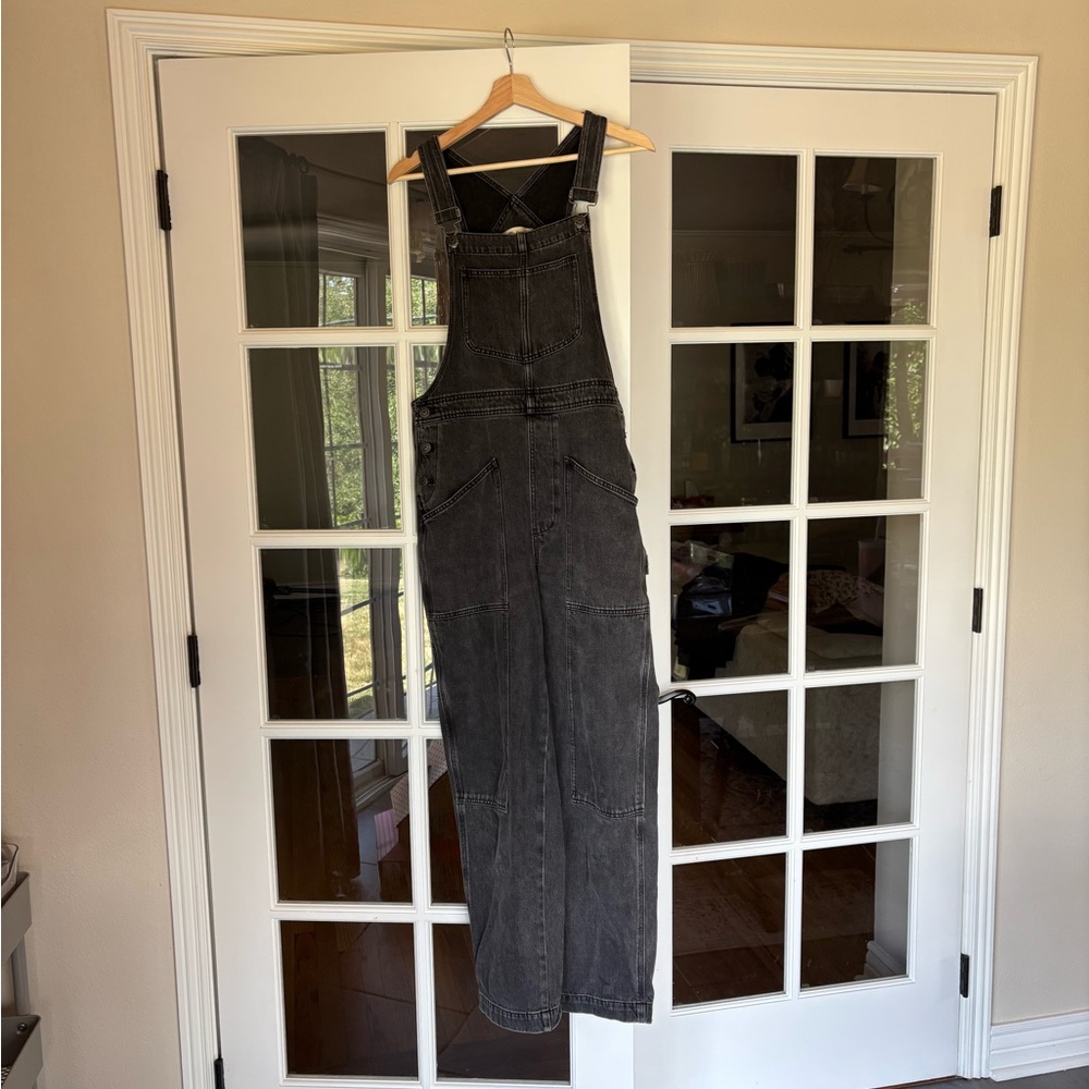 Madewell Charcoal Denim Overalls